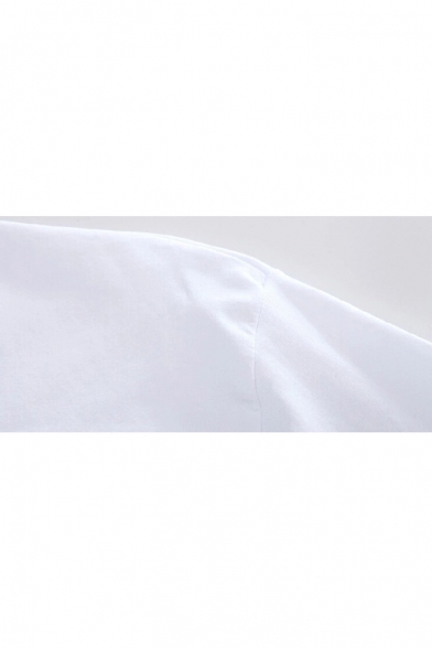 Popular Print Basic Short Sleeve Regular Fit Cotton Unisex T-Shirt