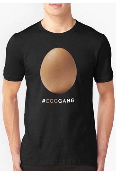 #Egggang Egg Gang World Record Egg Men's Short Sleeve Black T-Shirt
