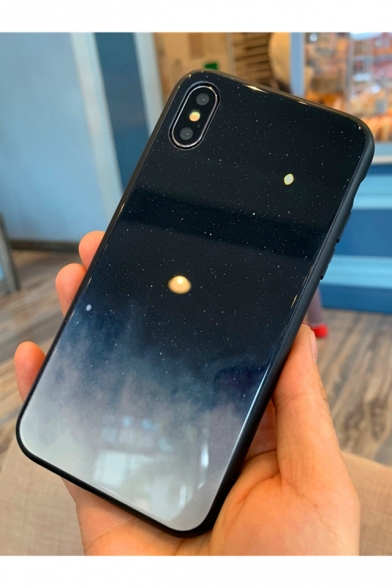 New Stylish Galaxy Pattern Glass Case Mobile Phone Case