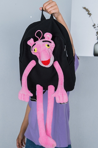 Lovely Cute Cartoon Animal Design Canvas School Backpack for Students 28*11*33cm