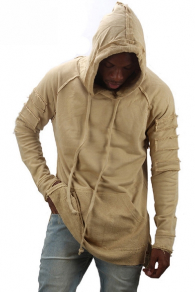 men's long hoodie