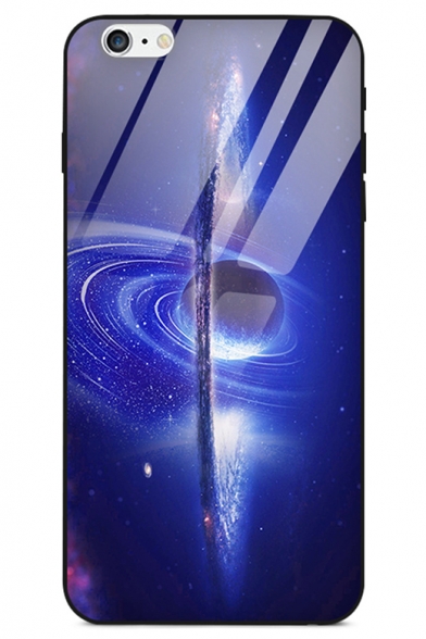 Cool Stylish Galaxy Planet Print Glass Mobile Phone Case for iPhone
