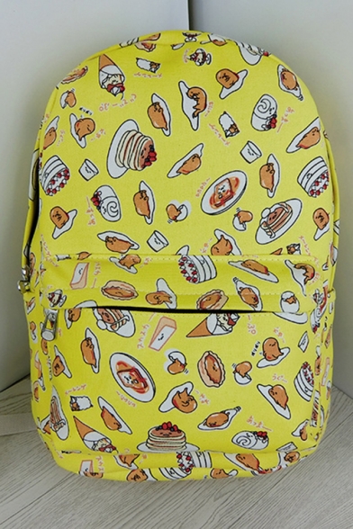 Students Fashion Popular Cartoon Gudetama Printed Large Capacity 29*40*15cm School Backpack