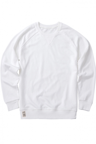 white sweatshirt plain