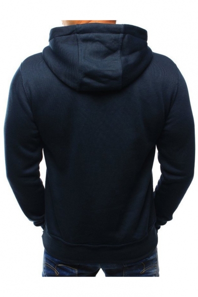 Men's Cool Letter Claw Print Long Sleeve Regular Fitted Sport Hoodie
