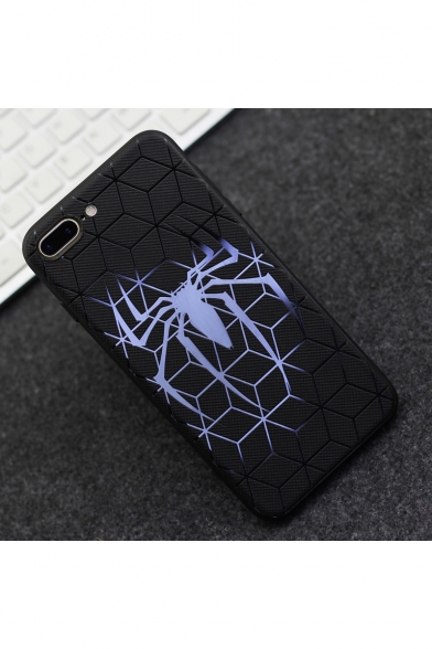 Popular Spider Cameo Frosted Silicone Black iPhone Case