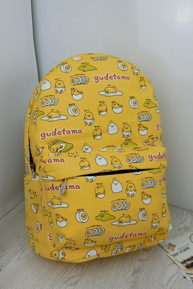 Students Fashion Popular Cartoon Gudetama Printed Large Capacity 29*40*15cm School Backpack