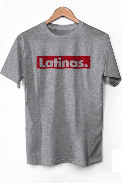 Popular Letter LATINAS Printed Loose Relaxed T-Shirt