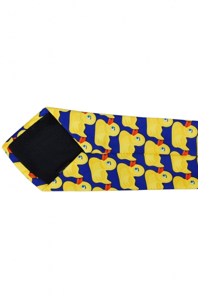 Cartoon Cute Yellow Duck Printed Tie for Gift 7-12cm