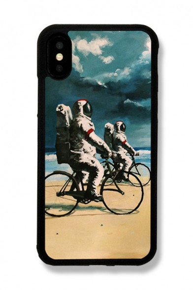 Unique Awesome Astronaut Printed Silicone Mobile Phone Case for iPhone