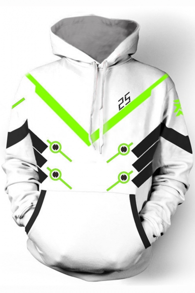 Overwatch Fashion 3D Printing Cosplay Costume White Unisex Loose Casual Hoodie