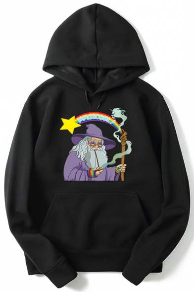 Cartoon The Lord of the Rings Printed Loose Casual Long Sleeve Pullover Hoodie