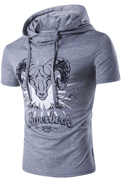 hooded graphic tee