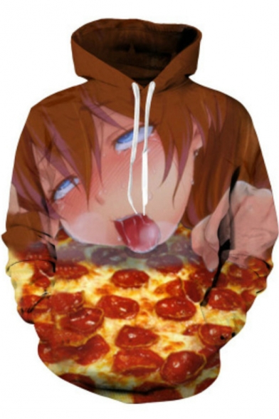 anime printed hoodies