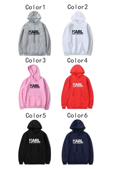 German Director Simple Letter Basic Casual Sport Pullover Hoodie