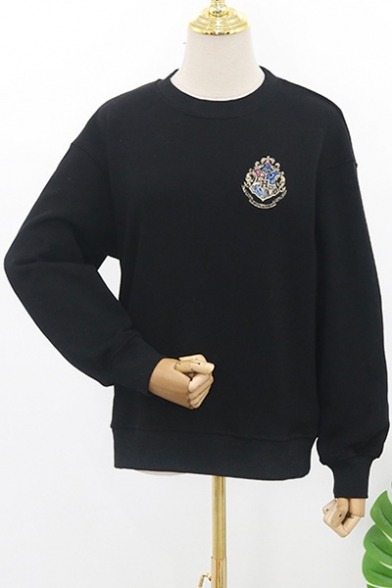 New Stylish Popular Harry Potter Logo Printed Long Sleeve University Sweatshirt