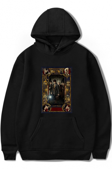 Fantastic Beasts and Where to Find Them Figure Print Relaxed Unisex Hoodie