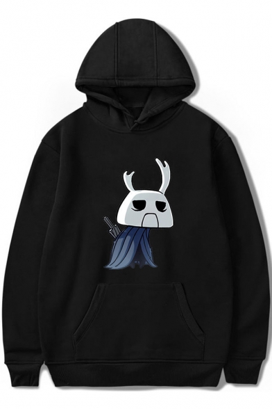 Hollow Knight Trendy Game Comic Character Print Long Sleeve Casual Loose Hoodie