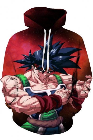 Fashion 3D Comic Character Printed Long Sleeve Sport Casual Hoodie