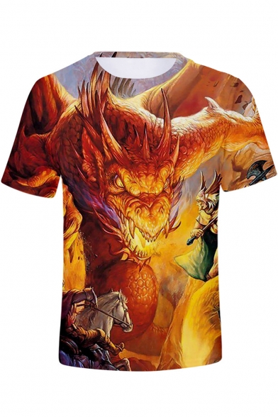 Cool 3D Printed Unisex Short Sleeve T-Shirt