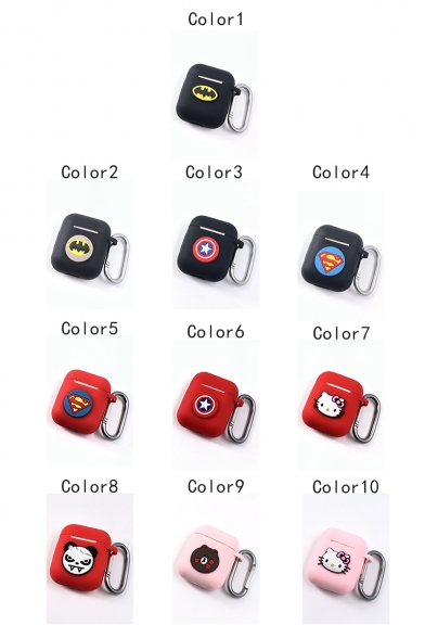 Fashion Logo Printed AirPods Case Protective Silicone Cover and Skin for Apple