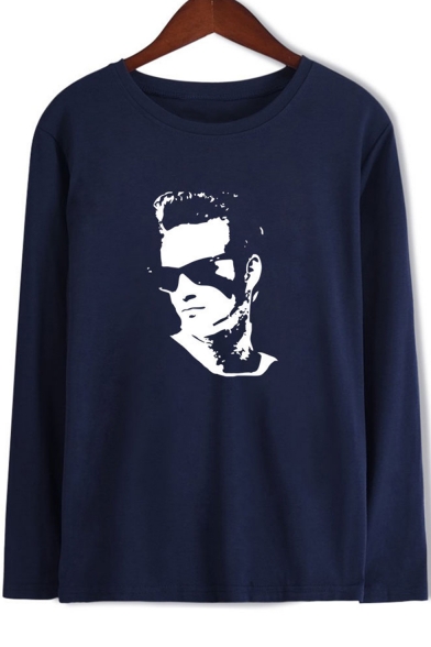 Beverly Hills 90210 Luke Perry Figure Print Loose Fit Long Sleeve T-Shirt