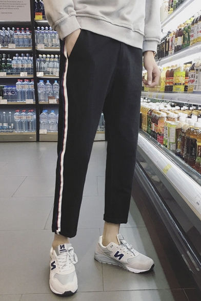 retro side stripe pants