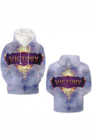 League of Legends Fashion Letter VICTORY Printed Long Sleeve Pullover Hoodie