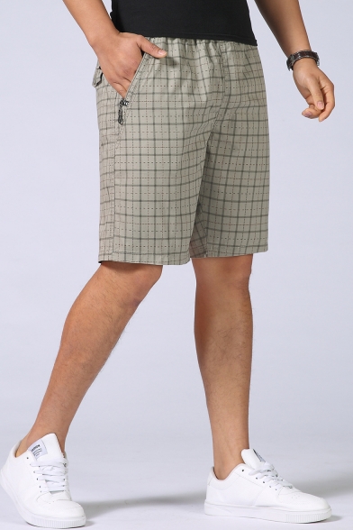 mens elastic chino shorts