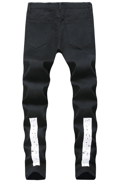 slim fit stretch black jeans
