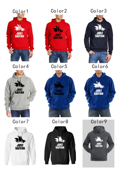 Fashion Letter Printed Long Sleeve Loose Fit Cotton Hoodie