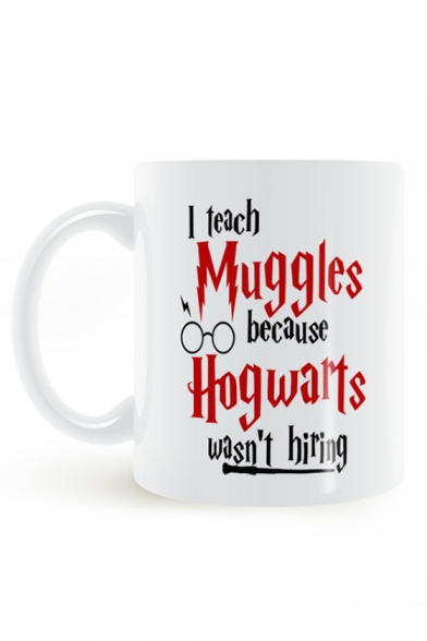 Harry Potter Hogwarts Printed White Porcelain Mug Cup