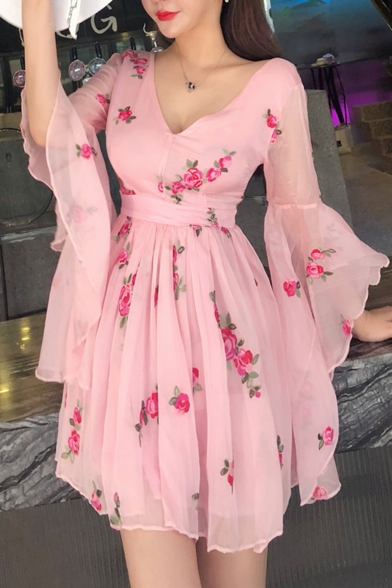 womens pink dress