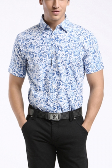 floral print formal shirts