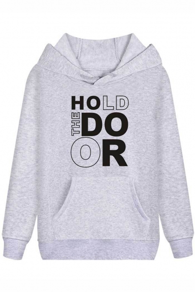 Game of Thrones Cool Unique Letter HOLD THE DOOR Print Regular Fit Hoodie