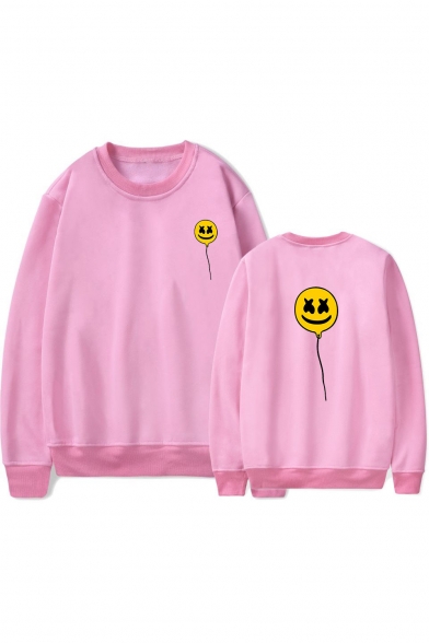 American Music Producer and DJ Funny Cartoon Lollipop Long Sleeve Round Neck Pullover Sweatshirt