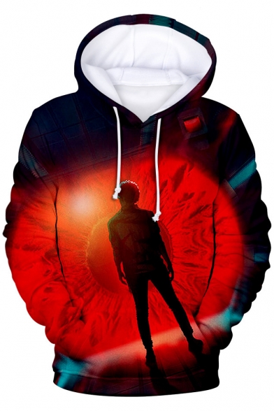 Love Death & Robots New Stylish 3D Printing Long Sleeve Loose Fit Drawstring Hoodie