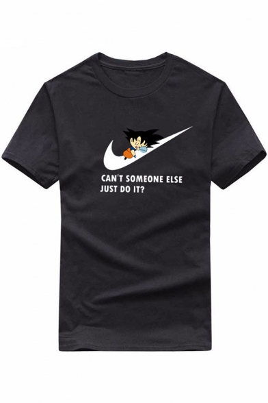 Funny Letter CAN'T SOMEONE ELSE JUST DO IT Printed Basic Cotton T-Shirt