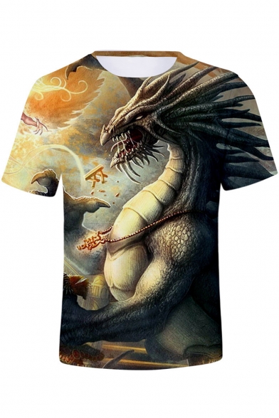 Cool 3D Printed Unisex Short Sleeve T-Shirt