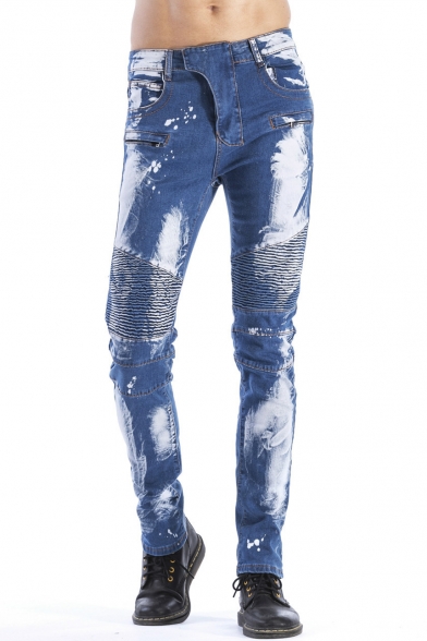 light blue bleached jeans