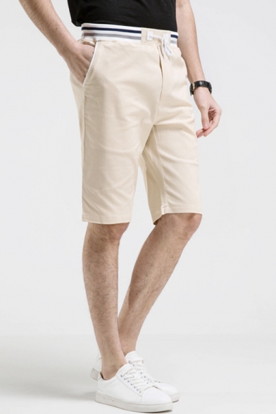 chino drawstring shorts