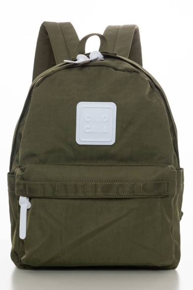 New Stylish Basic Simple Plain Lightweight Students Backpack 27*12*34cm