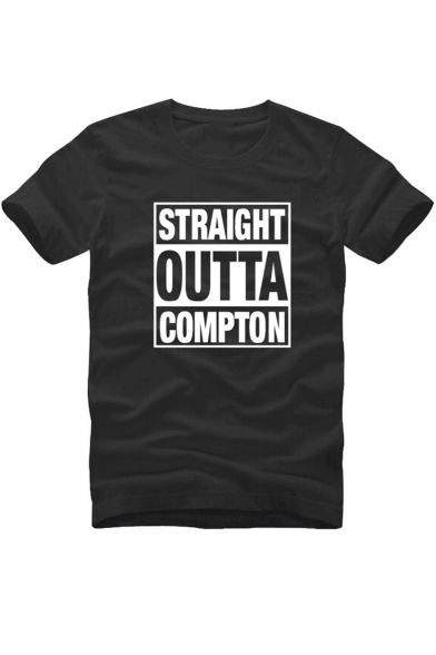 Straight Outta Compton Hip Hop Loose Casual Short Sleeve T-Shirt