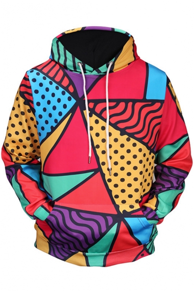 Fashion Colorful Painting 3D Printed Long Sleeve Casual Loose Hoodie
