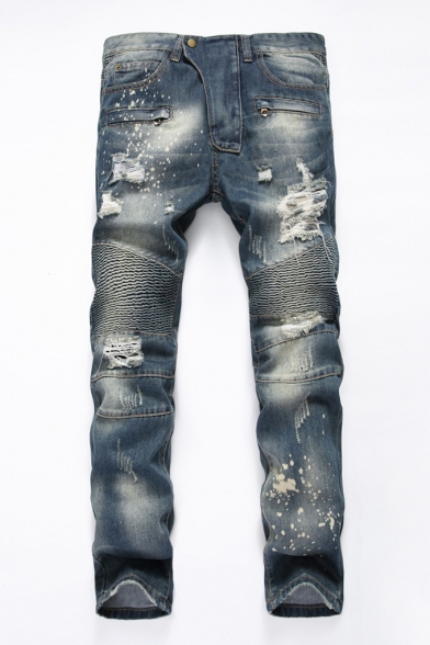 Fashion Style Regular, Ruched Jeans - Beautifulhalo.com