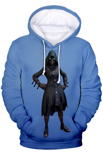 Popular Game Figure 3D Printed Long Sleeve Pullover Sport Hoodie