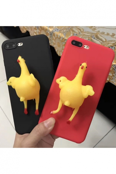 Cute Chicken Hypotensive Embellished Mobile Phone Case