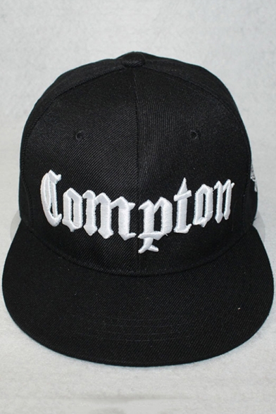 Simple Letter COMPTON Embroidered Snapback Street Hip Hop Baseball Cap