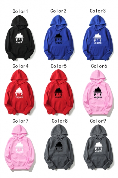 Fashion Letter Print Loose Sport Pullover Hoodie