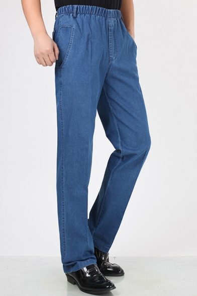 men's pull up jeans